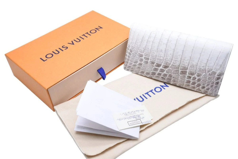 Louis Vuitton Sahara Portefeuille Brazza crocodile wallet Himalaya